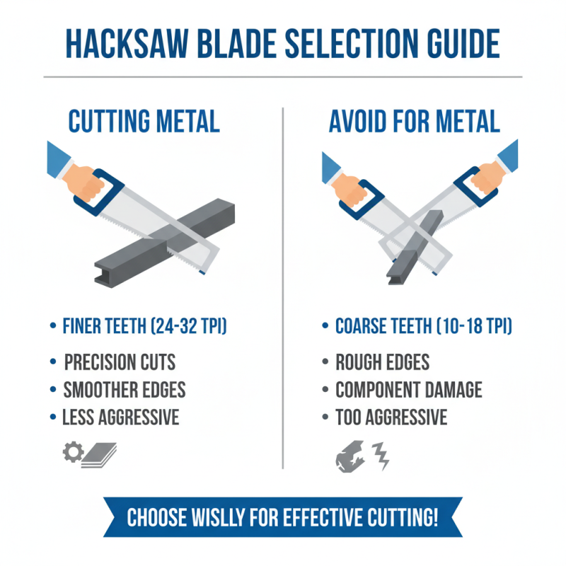 Why Choose the Right Blade of Hacksaw for Your Projects?