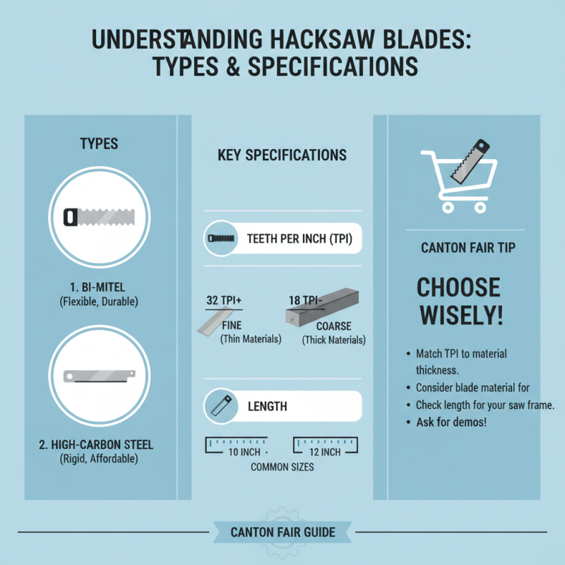 How to Choose Blade of Hacksaw at 139th Canton Fair?